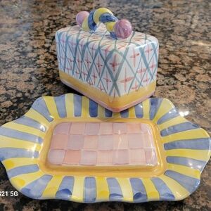Mackenzie-Childs ceramic Butter House